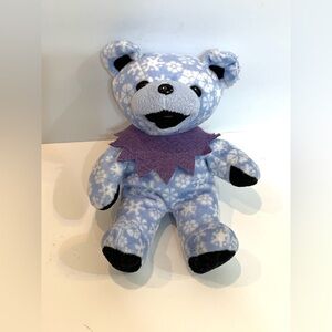 Vintage 1990s Grateful Dead Bean Bear Collectables - SNOWFLAKE Blue Bear